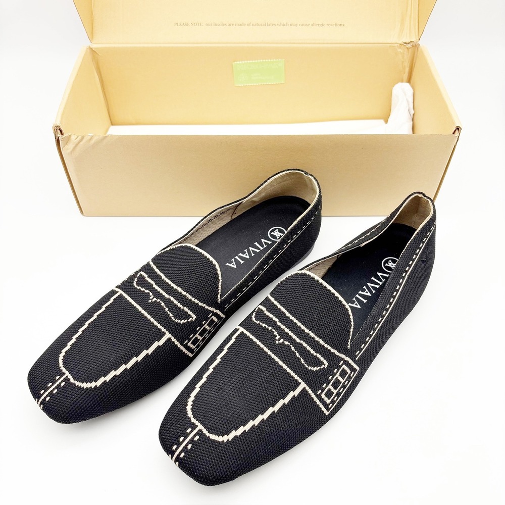 NWB Vivaia Sierra Slip On Washable Loafers in Black Size 40 - Picture 14 of 16